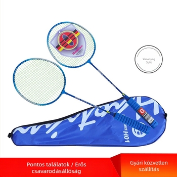 Haotian H01 Két ütőből álló tollaslabda készlet, keret vasötvözet, nylon húrozás, közvetlen ütés, egyenként 95–100 g