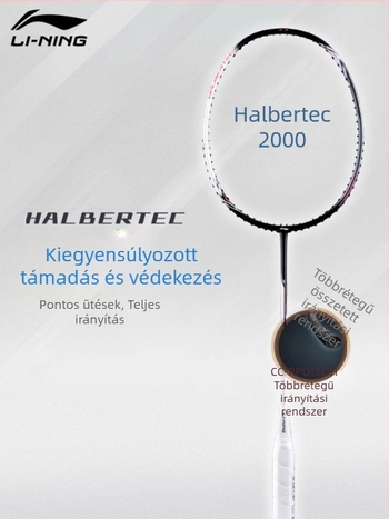 Lining tollaslabdaütő, karbonváz, tömeg 85–89 g, fogóvastagság G5, közvetlen ütésre tervezve, kezdőknek, junioroknak és középhaladóknak