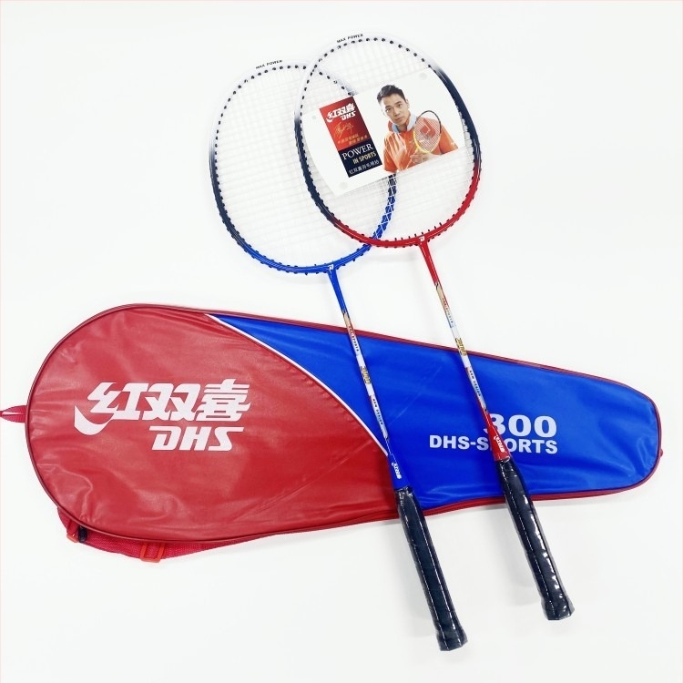 DHS badmintonütő alumínium ötvözetű kerettel, 95–100 g súly, G5 markolat, nylon húrok