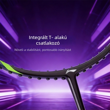 Li-Ning Warhammer 1000 badminton ütő, közvetlen csapás, karbon keret, tömeg 80–84 g, markolat vastagsága G5, amatőr fiatalok számára