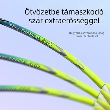 Boshi Card tollaslabda ütő készlet vasötvözet váz és nejlon húrok (2 ütő, 1 táska)