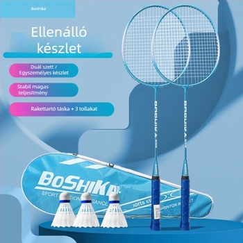 Bushi Card tollaslabdaütő, ferroötvözetes keret, nylon húrok, kezdőknek és junioroknak, középső rúdkeménység.