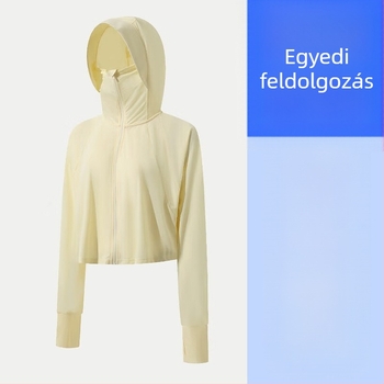 Női kültéri széldzseki UV-védelmmel UPF40-100, légáteresztő, gyorsan száradó, vízálló és szélálló, kapucnival