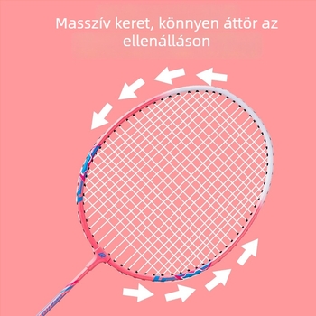 Dingli tollaslabdaütő vasötvözet kerettel, nylon zsinórral, közvetlen ütés, 95–100 g, fogantyú G3