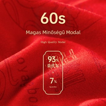 Három darabos Modal férfi boxeralsó virágmintával, középmagas derekú, pamut belső rész (90–95% pamut), kötött anyag