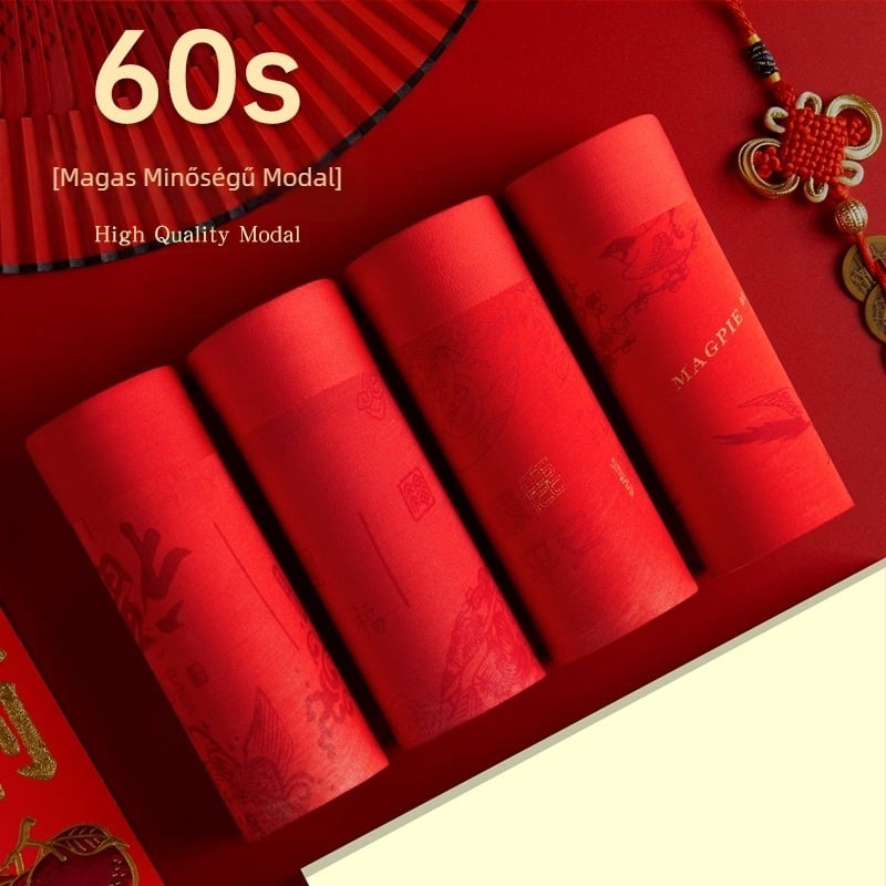 Három darabos Modal férfi boxeralsó virágmintával, középmagas derekú, pamut belső rész (90–95% pamut), kötött anyag