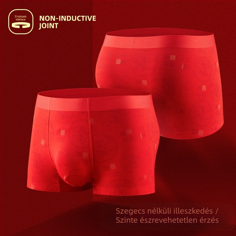 Három darabos Modal férfi boxeralsó virágmintával, középmagas derekú, pamut belső rész (90–95% pamut), kötött anyag