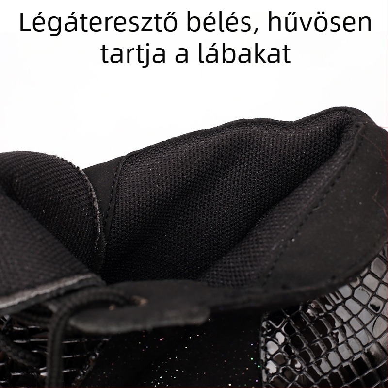 Latin tánc cipők nőknek, gumitalpú, felső rész: más anyag, csúszásmentes és kopásálló