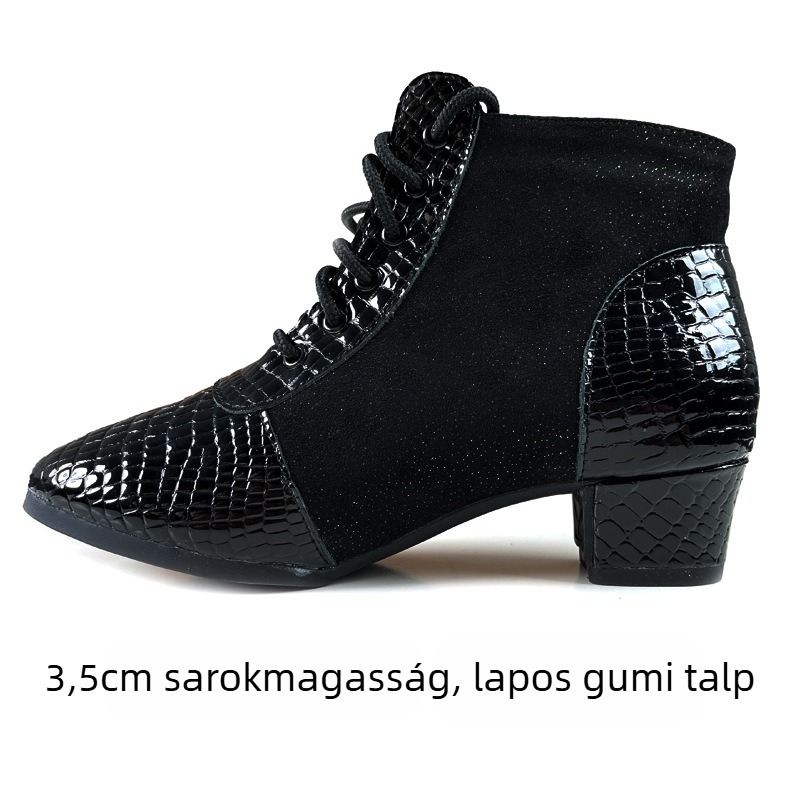 Latin tánc cipők nőknek, gumitalpú, felső rész: más anyag, csúszásmentes és kopásálló