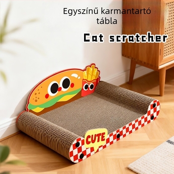 Macska karmolás deszka gofrált papírból – tartós, nem szakad szét, karcolásálló; rajzfilm stílus; Modell MZB1601; Csomagolás: 1; minden évszak használatra