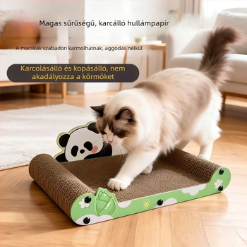 Macska karmolás deszka gofrált papírból – tartós, nem szakad szét, karcolásálló; rajzfilm stílus; Modell MZB1601; Csomagolás: 1; minden évszak használatra