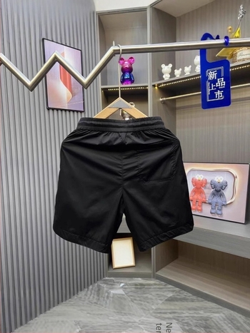 Férfi slim-fit üzleti-kényelmes rövidnadrág, lélegző poliészterből, egyenes szabás, koreai verzió (poliszter rost; öt hossz; egyenes)