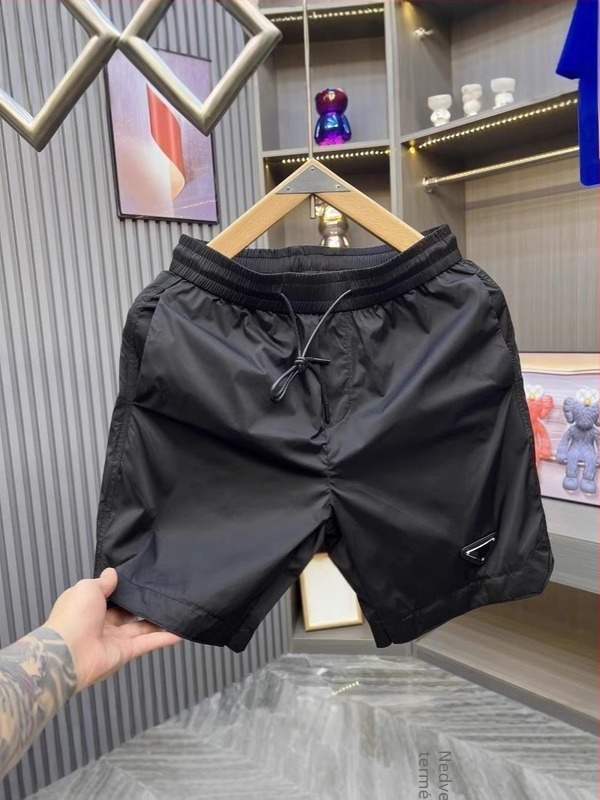 Férfi slim-fit üzleti-kényelmes rövidnadrág, lélegző poliészterből, egyenes szabás, koreai verzió (poliszter rost; öt hossz; egyenes)
