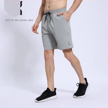 Férfi rövidnadrág, lazított szabás, Nylon 90% / Spandex 10%, Enyhe elasztikusság, Minimalista stílus