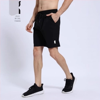 Férfi rövidnadrág, lazított szabás, Nylon 90% / Spandex 10%, Enyhe elasztikusság, Minimalista stílus