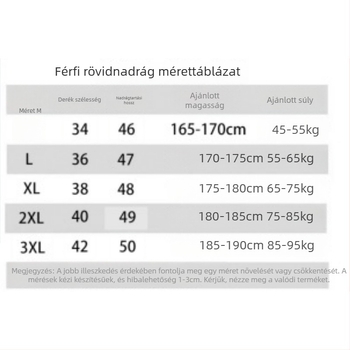 Férfi rövidnadrág, lazított szabás, Nylon 90% / Spandex 10%, Enyhe elasztikusság, Minimalista stílus