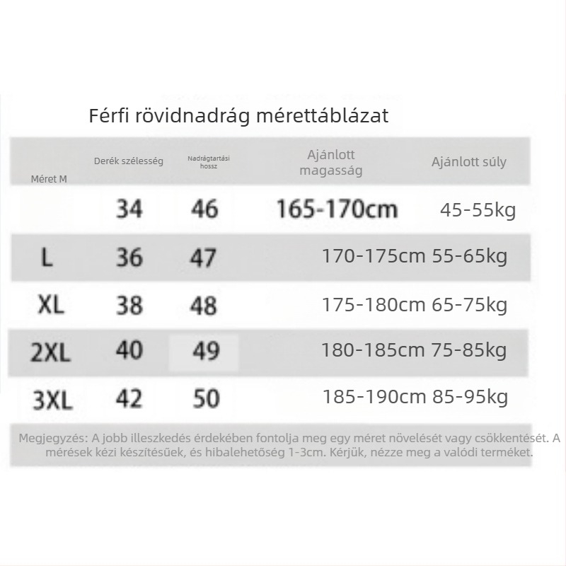 Férfi rövidnadrág, lazított szabás, Nylon 90% / Spandex 10%, Enyhe elasztikusság, Minimalista stílus