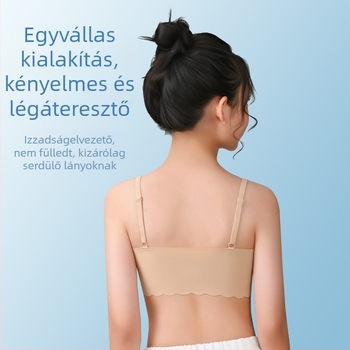 Gyermekeknek készült légáteresztő nylon camisole felső, varrat nélküli