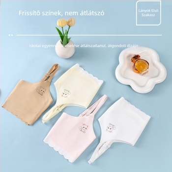 Gyermekeknek készült légáteresztő nylon camisole felső, varrat nélküli