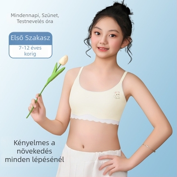 Gyermekeknek készült légáteresztő nylon camisole felső, varrat nélküli