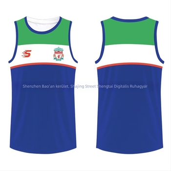 Sportos mellény ujjatlan, digitális nyomtatás, 100% poliészter