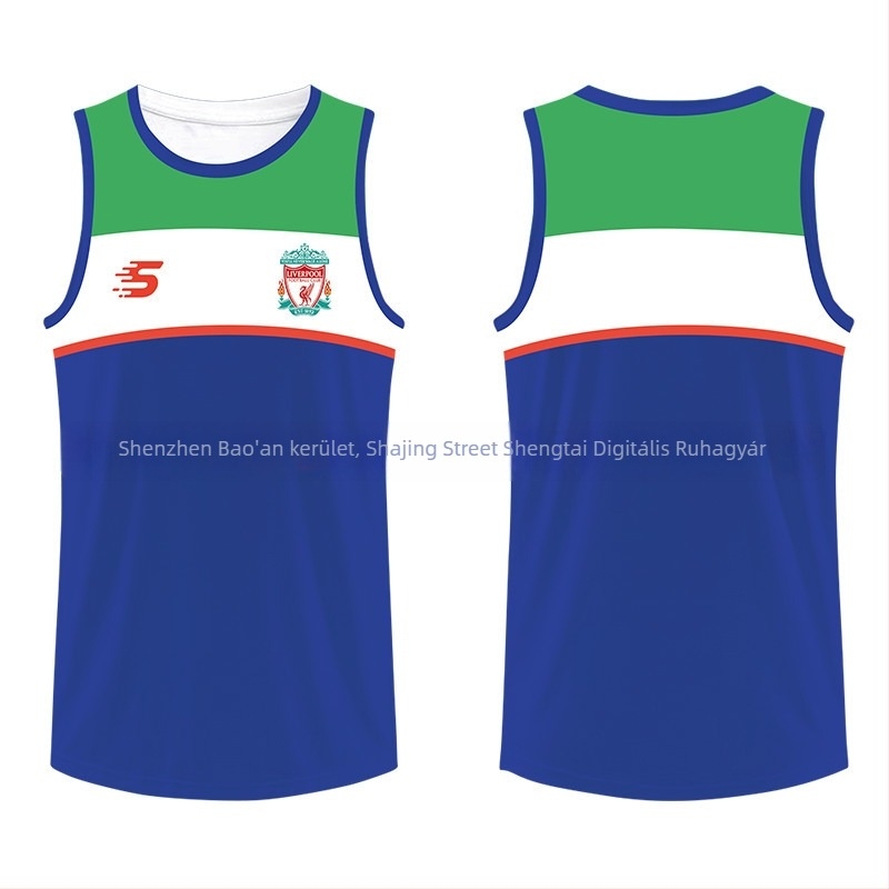 Sportos mellény ujjatlan, digitális nyomtatás, 100% poliészter