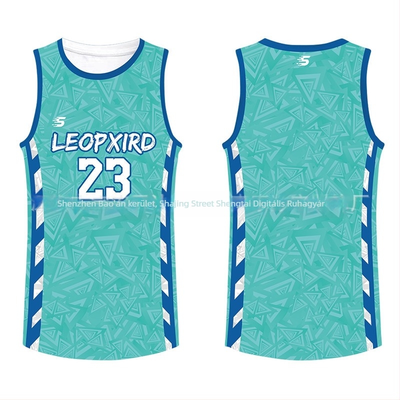 Sportos mellény ujjatlan, digitális nyomtatás, 100% poliészter