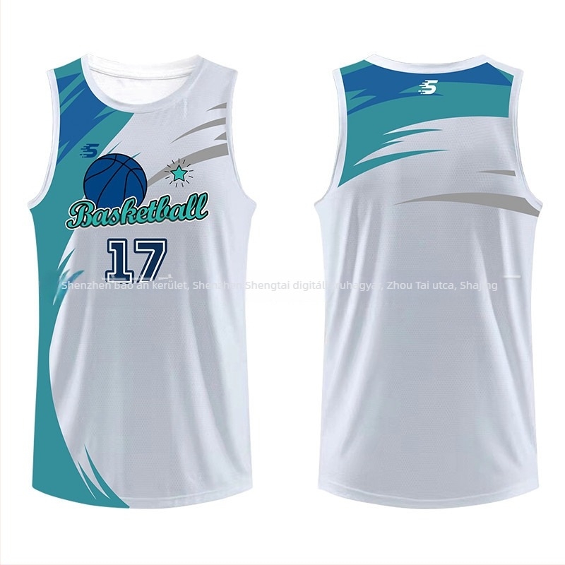 Sportos mellény ujjatlan, digitális nyomtatás, 100% poliészter