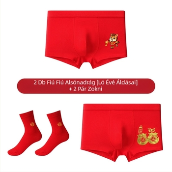 Xiaoyuan fiúknak való pamut alsónadrág, modell 8801, 90–95% pamut, biztonsági osztály A, 8+ éveseknek.