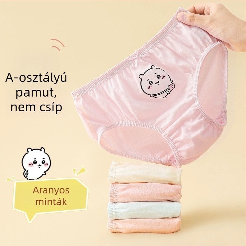 Újszülött lányok pamut antibakteriális bugyi, kényelmesek, nem szorítanak