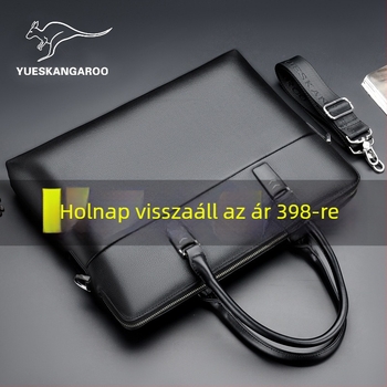 Férfi táska Mike Kangaroo, PU, városi egyszerűség, Lychee Plain minta, üzleti utazásokhoz