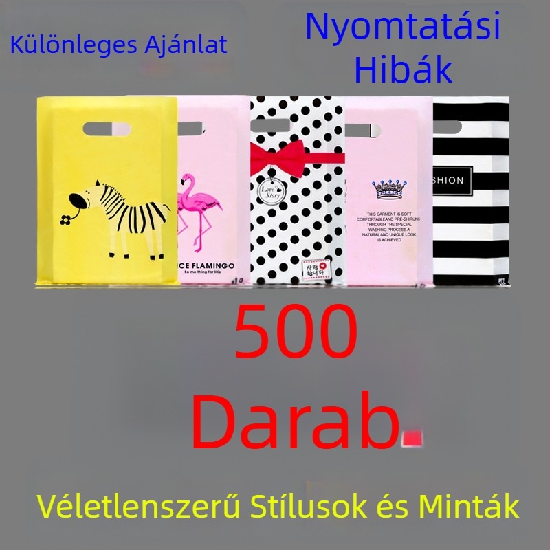 Műanyag csomagoló tasakok, kétszeres rétegű, vastagság 8, napi gyártás 2000, általános csomagoláshoz