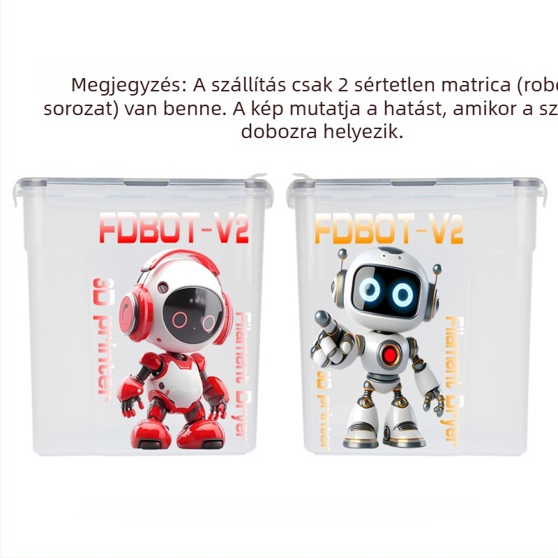 3D nyomtató fogyóeszközök szárazító doboza — por- és nedvességálló zárt tároló, műanyag kivitel, márka 3ds way