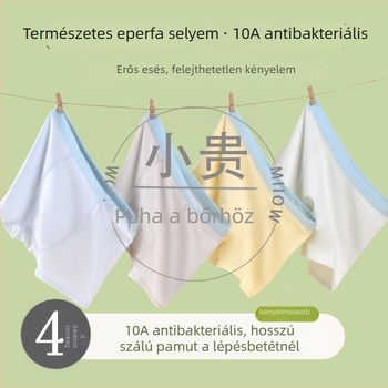 Antibakteriális modal-pamut boxer fiúk számára, lélegző, középmagas derékú, 3–12 évesek