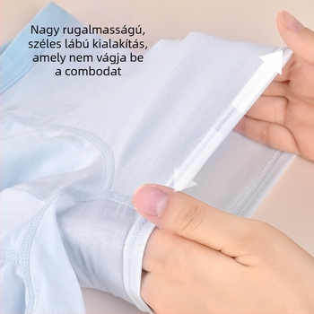 Antibakteriális modal-pamut boxer fiúk számára, lélegző, középmagas derékú, 3–12 évesek