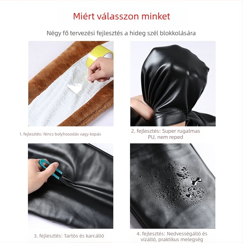 Téli férfi bőrnadrág fleece belsővel, vastag, ideális szállítási sofőröknek és vezetéshez, vízálló és hidegálló, mesterséges bőr