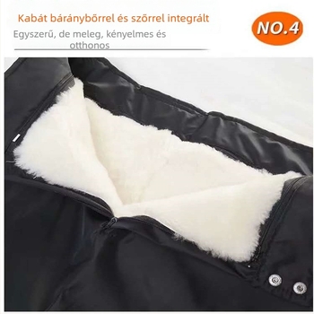 Téli kamuflážs gyapjú nadrág fleece belső bélésével, magas derék