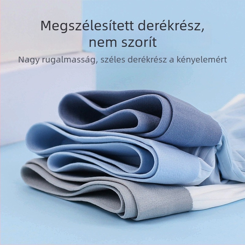 Ice Silk csíkos boxer alsónemű gyerekeknek és tiniknek, antibakteriális, lélegző, magas rugalmasságú, varrás nélküli, vékony, 3 darabos készlet