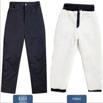 Téli bőrnadrág shearling béléssel időseknek