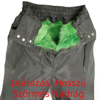 Valódi báránybőr nadrág, magas derekú, bevarrt szőrme béléssel, rendkívül vastag, hosszú