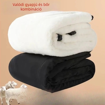 Téli gyapjúbőrből készült nadrág kerékpározáshoz, nedvességálló és meleg, magas derekú, férfiak és nők számára