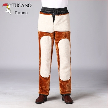 Woodpecker téli PU bőrnadrág fleece béléssel, szélvédett és vízálló, egyenes szabású