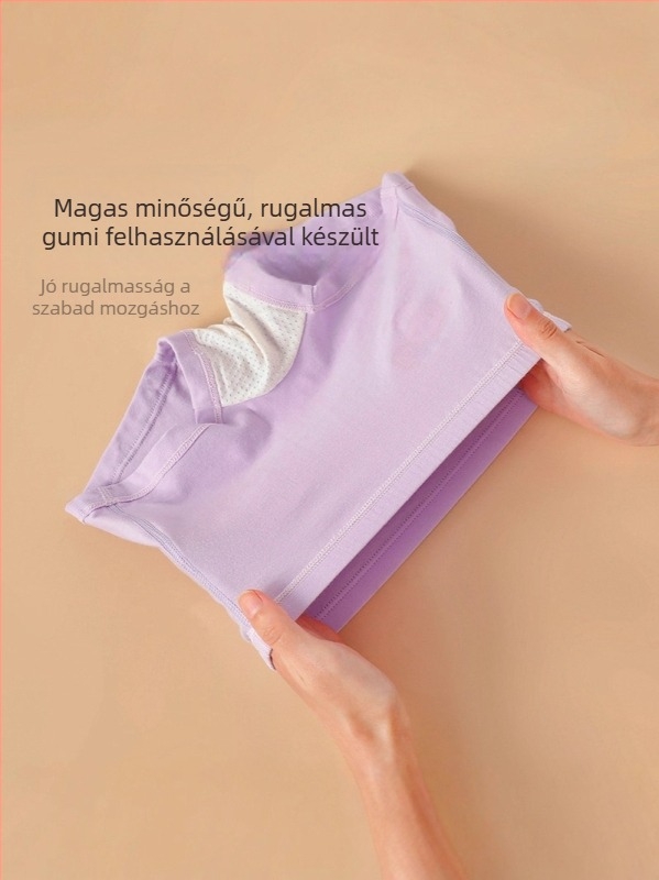 Lányoknak készült pamut alsónemű rövid boxer-stílus, középmagas derékvonal, 3 darabos készlet, 95% pamut, 3–8 éveseknek