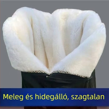 Műbőr nadrág, magas derekú, szűk fazon, vintage stílus, tavasz 2025