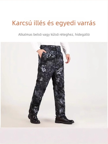 Valódi báránybőr bőrnadrág beépített béléssel, lazán szabott, középmagas derekú, téli viselet