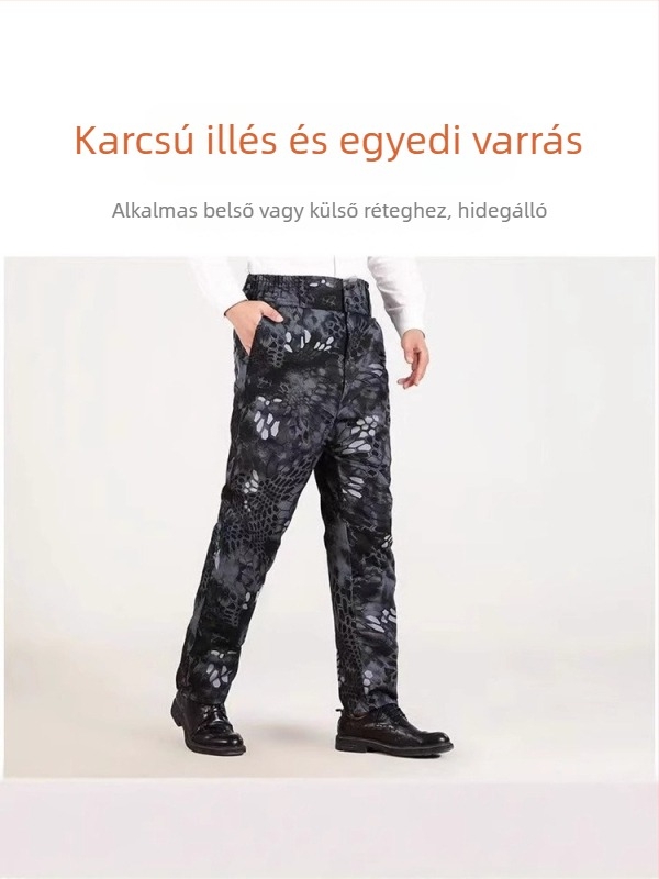 Valódi báránybőr bőrnadrág beépített béléssel, lazán szabott, középmagas derekú, téli viselet