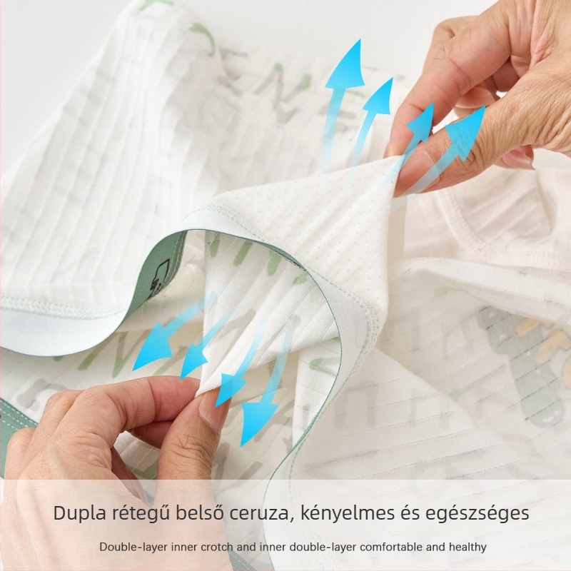 Fiúknak szóló pamut alsónemű, Class A, 90-95% pamut, 3-8 éveseknek