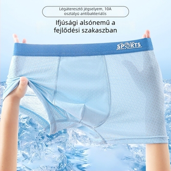 Milk Silk lélegző boxer alsó tinédzser fiúk számára, varrat nélküli, 91% poliészter, 9% spandex
