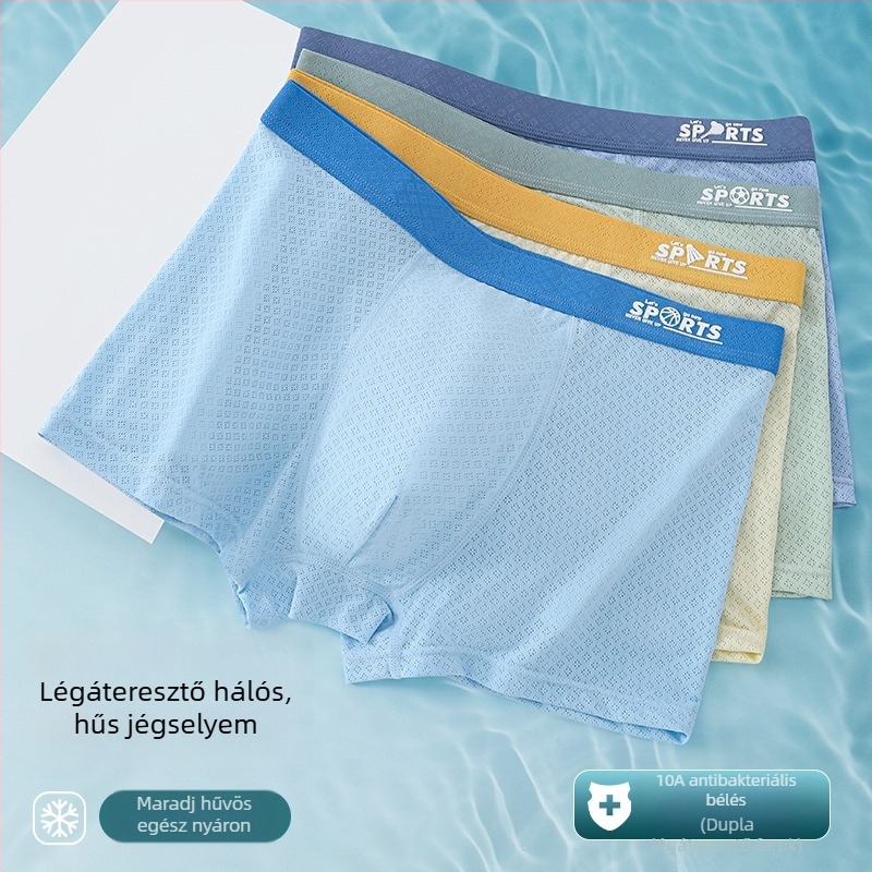 Milk Silk lélegző boxer alsó tinédzser fiúk számára, varrat nélküli, 91% poliészter, 9% spandex