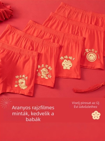 Fiúknak készült modal alsónadrág, 95% modal, középső derék, varrás nélküli, 3–8 éveseknek
